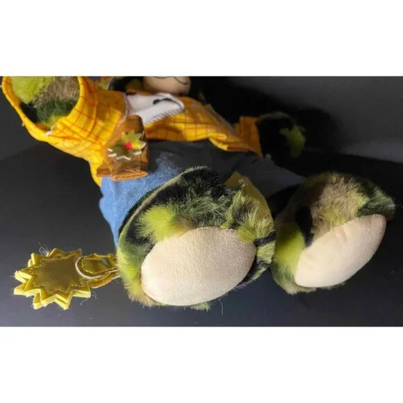 Build A Bear Camo Bear w Toy Story Disney Pixar Sheriff Woody Outfit BABW - Picture 6 of 9